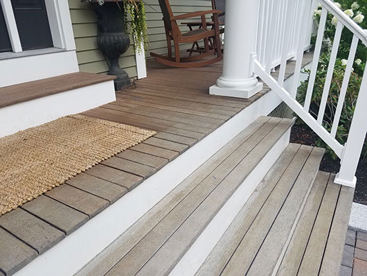 Porch Deck Refinishing Natick Before